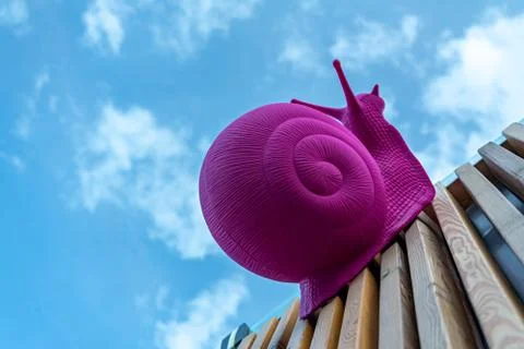 Large plastic snail Stock Photos