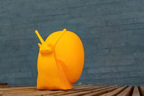 Large plastic snail Foto stock