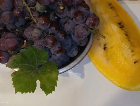Large plate of fruit Stock Photos