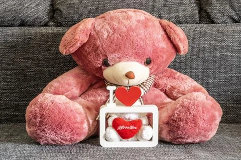A large, plush teddy bear Stock Photos