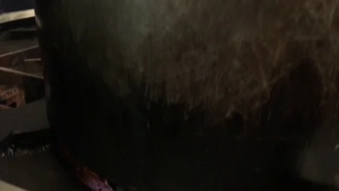 Large Pot of Boiling Water in Restaurant Video stock 82212193