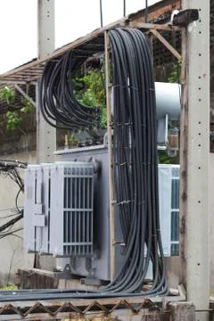 Large power source danger zone 스톡 사진