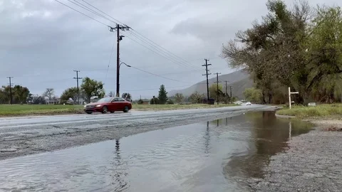 Large puddle of water Stock Footage 126083169
