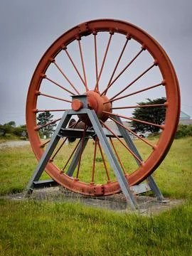 Large pully wheel Stock Photos