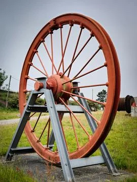 Large pully wheel 写真素材