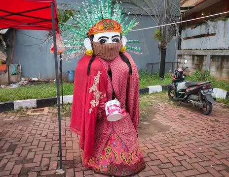 Large puppet figure Stock Photos