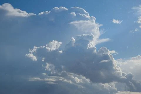 Large pyrocumulus storm clouds Stock Photos