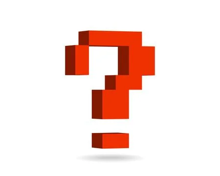 Large question mark. Searching for answer. Vector illustration. Stock Illustration