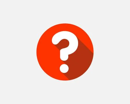 Large question mark. Searching for answer. Vector illustration. Stock Illustration