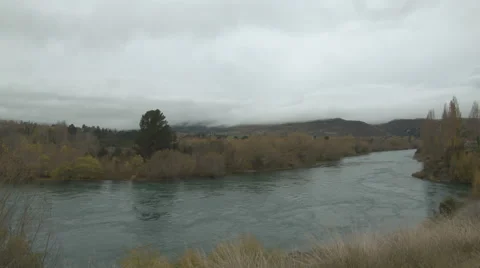 Large Quiet River Stock Footage 63923408