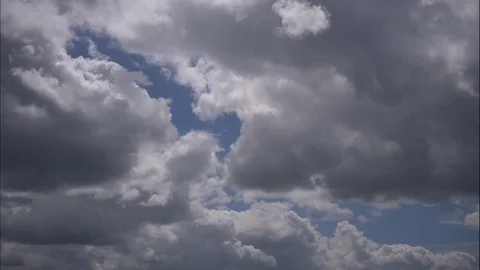 Large rain clouds time lapse Stock Footage