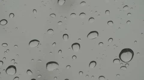 Large raindrops on window 스톡 동영상 53039505