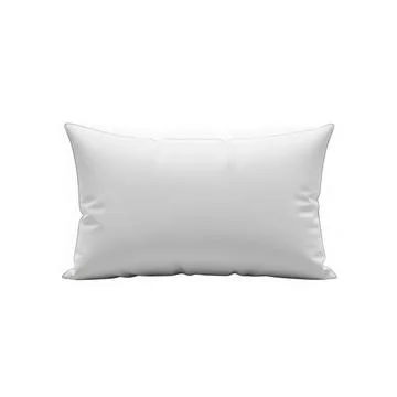 A large, rectangular, white, decorative throw pillow with a piped edge. Illustrazione stock