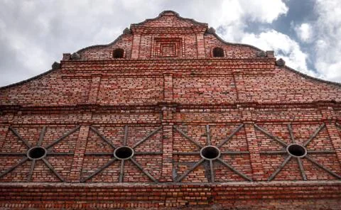 A large red brick building Stock Photos