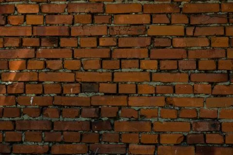 Large red brick wall texture Stock Photos