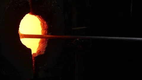 Large Red Glass Stock Footage 81196219