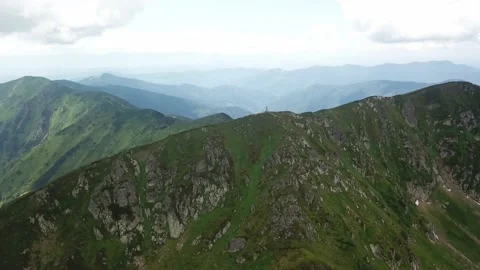 Large rock drone 4k beautiful nature Stock Footage 137921689