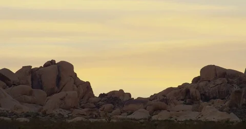 Large rock formations at Joshua Tree National Park. Stock Footage 73338298