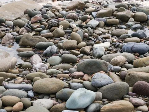 Large rocks on beach Foto stock