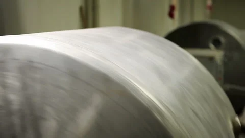 Large Rotating Metal Drum Stock Footage 294841593