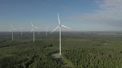 Large rotor wind electric generator. Aer... | Stock Video | Pond5