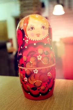 Large Russian nesting doll Stock Photos
