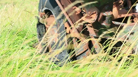 Large rusty army vechicle 10 Stock Footage 40731997