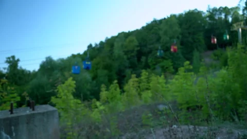 Large rusty mounting bolts from the destroyed building Stock Footage 158446655