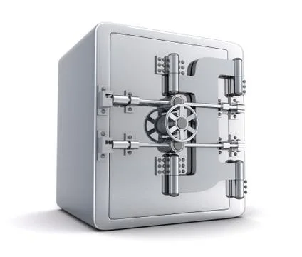 Large safe, closed Ilustración de archivo