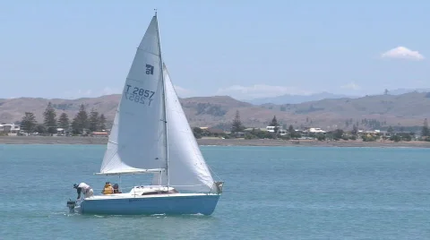 Large sailboat Stock Footage 314532