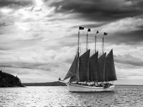 Large sailboat Stock Photos