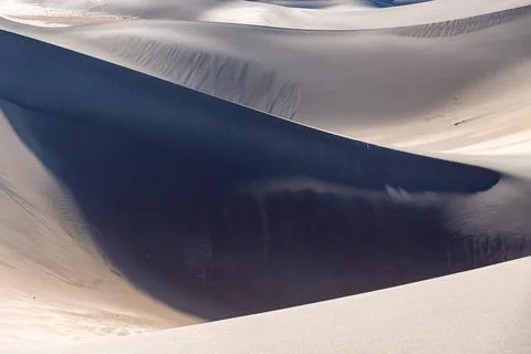 Large sand dune in the evening at sunset, shadow side, Great Sand Dunes Nat.. Stock-Fotos