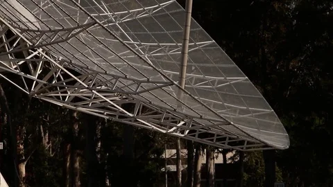 Large satellite dish Stock Footage 72107396