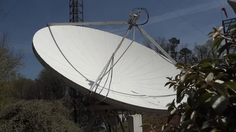Large Satellite Dish Video stock 107500232