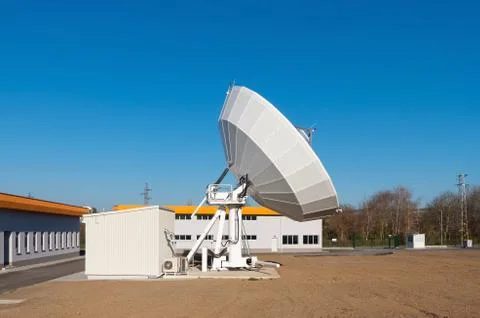 Large satellite dish Stock Photos