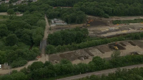 LArge Scale City Redevelopment Stock Footage 101555179