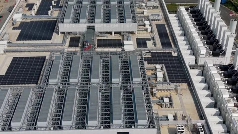 Large Scale Data Center Complex Near Milan Italy Stock Footage 341465973