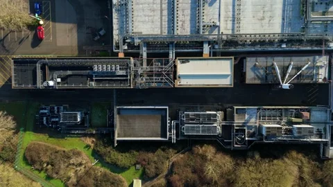 Large scale Data Center, Quantum computing IT cloud storage, Aerial view Stock Footage 326166818