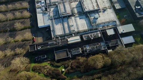Large scale Data Center, Quantum computing IT cloud storage, Aerial view Stock Footage 326166870