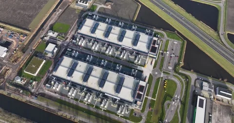 Large scale datacenter, showcasing, AI, super computing, quantum computing, IT Stock Footage 302577495