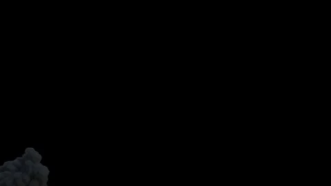 Large scale Explosion created Fume fx with Alpha matte. Stock-Footage 106632399