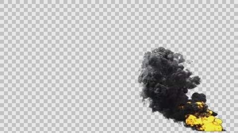 Large scale fire and smoke Stock Footage 60739684