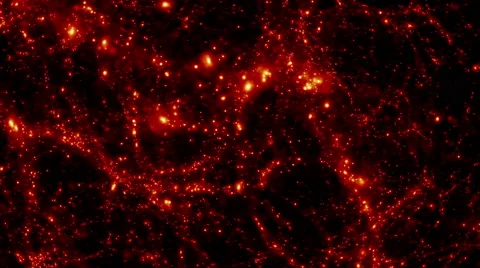 Large Scale Galaxy Structure Fly Through Stock Footage 65419937