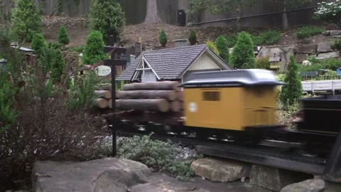 Large Scale Garden Railroad Stock Footage 264163419