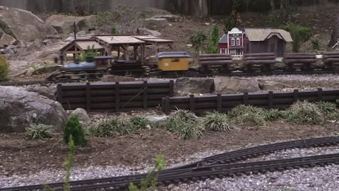 Large Scale Garden Railroad Stock Footage 264163520