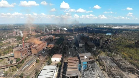 Large-scale industrial plant Stock Footage 107355426