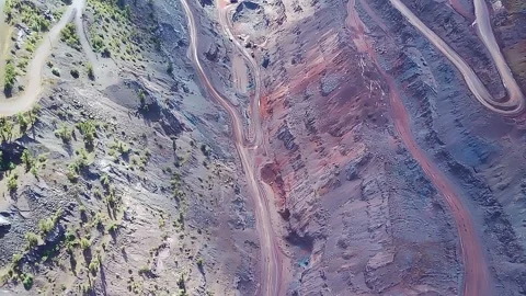Large-scale Mining Complex Industrial Quarry Landscape. Stock Footage 316178402