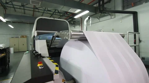 Large scale printer machine Stock Footage 64023922