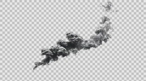 Large scale smoke animation with alpha channel  Stock Footage 65094255