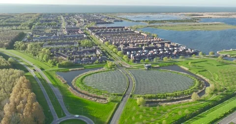 A large-scale solar power station featuring landmarks and photovoltaic solar Stock Footage 240943606